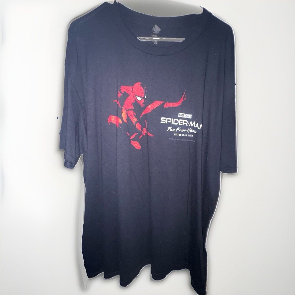 2019 Spider-Man Far From Home Dr Pepper Movie Promo T-Shirt Marvel 2XL Black